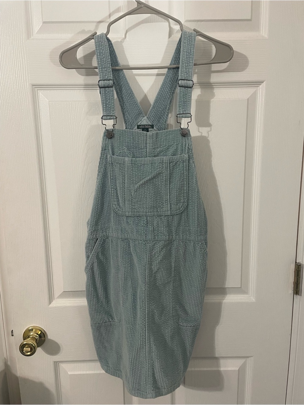 wild fable Light Blue Corduroy Overall Dress